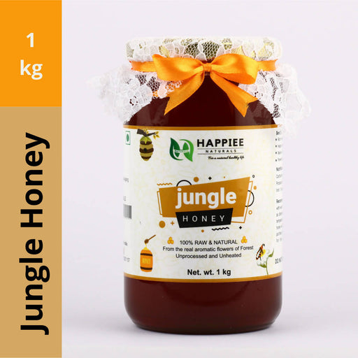 Happiee Naturals - 100% Raw Pure Natural Un-Processed Jungle honey 1KG - Local Option