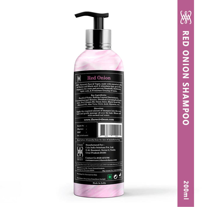 The Weird Man Red Onion Shampoo With Black Seed Oil (200 ml)