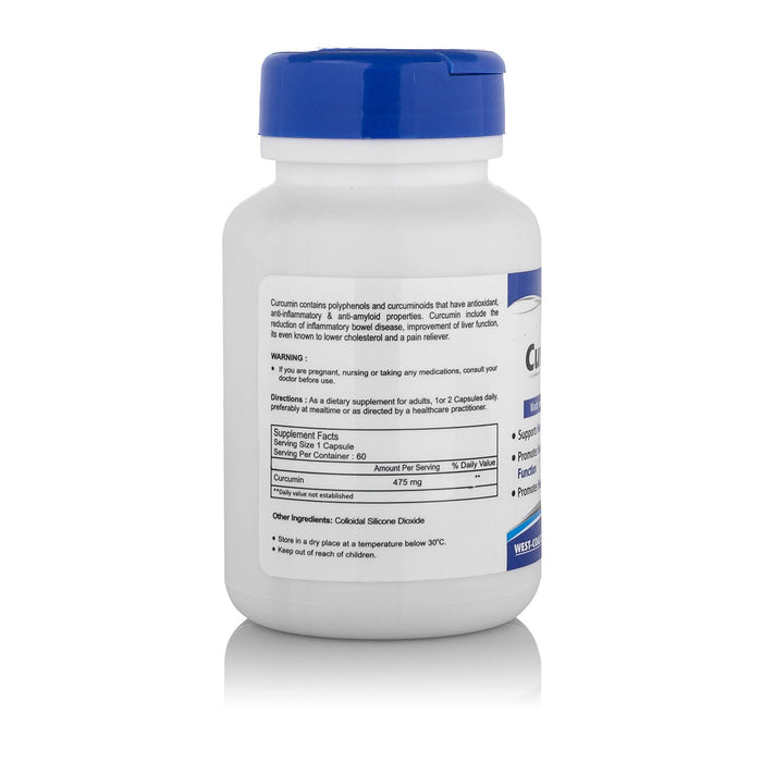 Healthvit Curcumin (Curcumin Extract 95%) 475mg 60 Capsules - Local Option