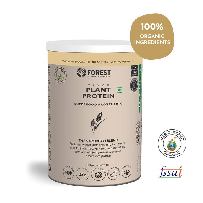 Plant Protein, for Men and Women, 100% Certified Organic Plant-Based Protein, Immunity Booster (250g)