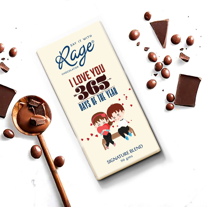 Rage Chocolatier Love You 365 Days Signature Chocolate, 90 GMS - Local Option