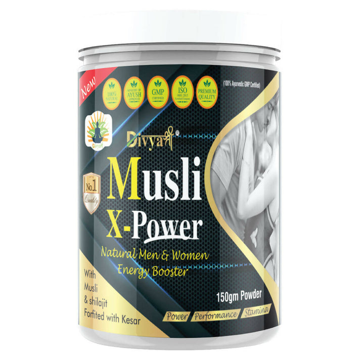 Divya Shree Musli X-Power Powder | Sexual Weakness Powder | Powder for Male Performance - 150gm, Jeevan Care Ayurveda