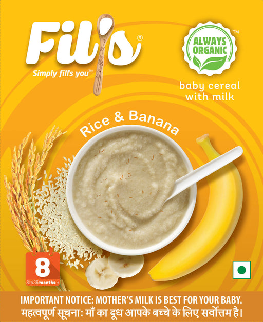 Fil's Organic Baby Cereal With Rice and banana - Local Option