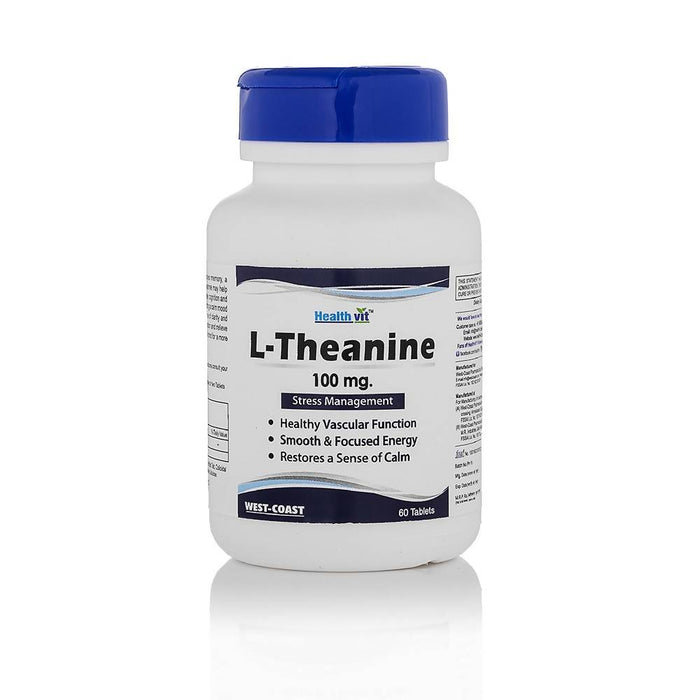 Healthvit L-Theanine 100 mg 60 Tablets Stress Management - Local Option