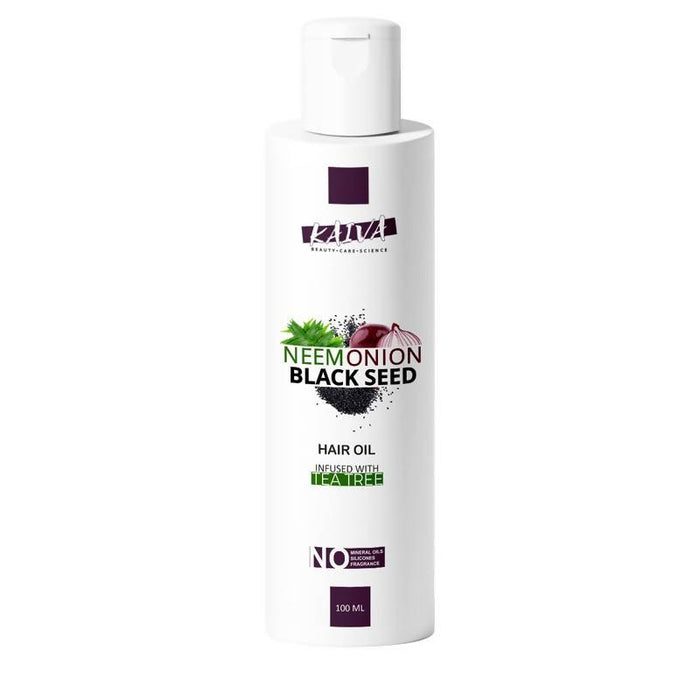 KAIVA | Neem onion blackseed hair oil for Hair Growth & Hair Fall Control with Tea Tree Essential oil - Local Option
