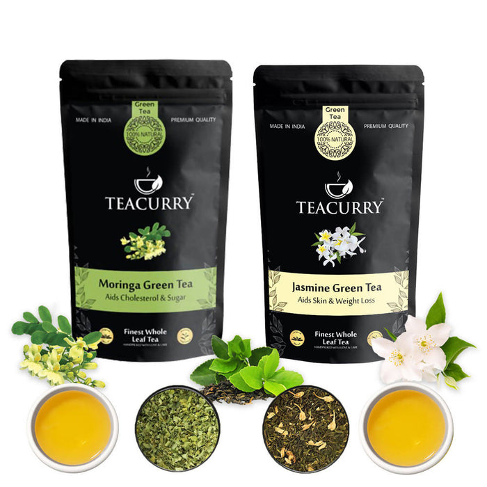 Detox Tea Combo - For Weight, Skin, Heart and Brain Health (50 Grams each)