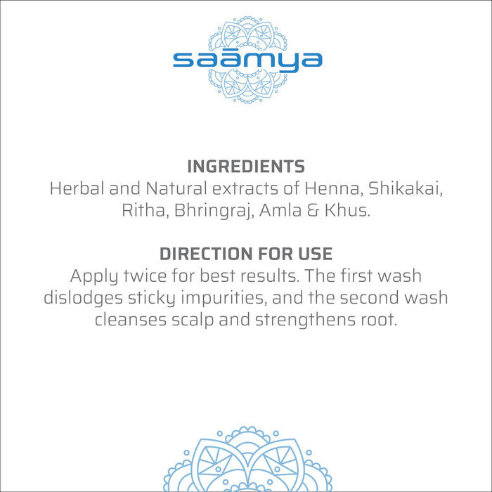 Everyday Herbal Shampoo - SAAMYA - Adults & Teens [Unisex] - Local Option