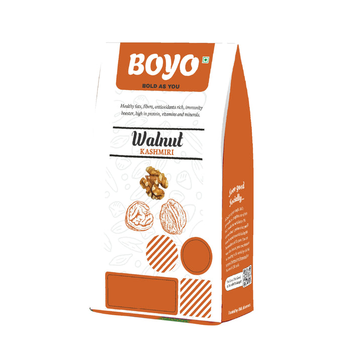 BOYO 100% Natural Kashmiri Walnut Kernels 200 gm Without Shell for Morning Consumption Dry Fruit/