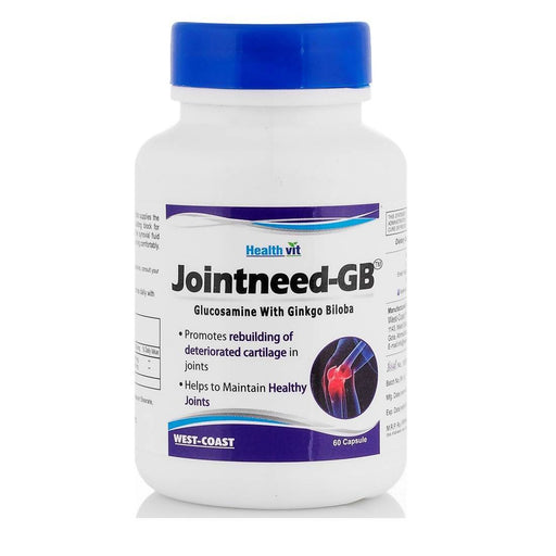 Healthvit Jointneed-GB Glucosamine 350mg, Ginkgo Biloba 50mg - 60 Capsules - Local Option
