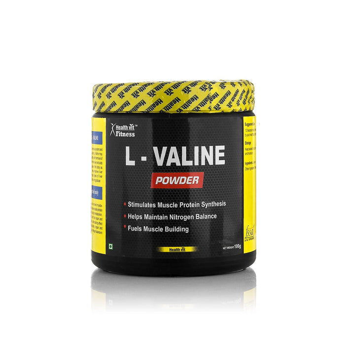 Healthvit Fitness L-Valine Powder | 100GMS - Local Option