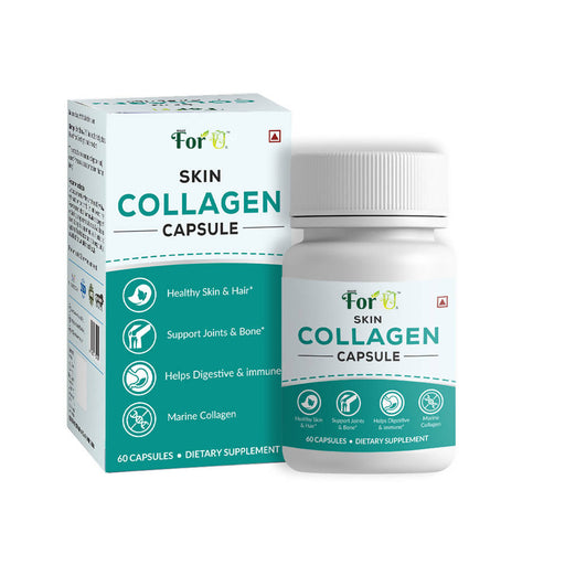 MadeForUs Collagen Capsules Supports Skin, Hair, Nails, Bones & Joints for Man & Women (60 Capsules) - Local Option