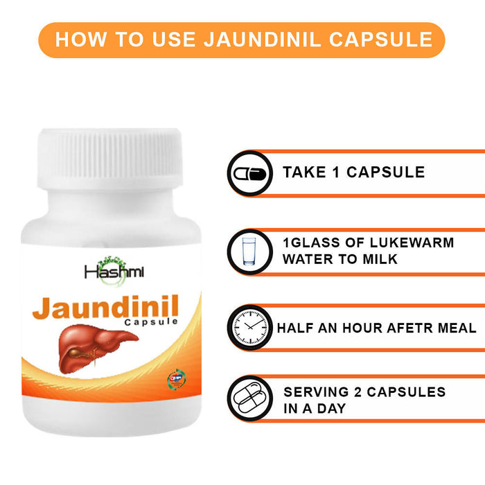 HASHMI JAUNDINIL Capsule | Ayurvedic jaundice medicine | 20 Capsules
