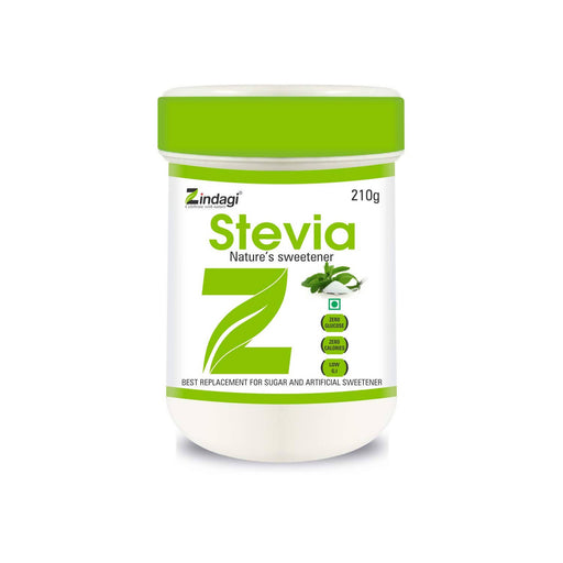 Zindagi Stevia Powder - Natural Stevia White Powder - Sugarfree Stevia Powder - Stevia Extract Powder 200 gm - Local Option