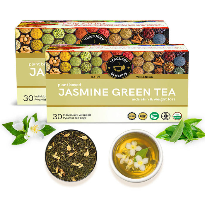 Jasmine Green Tea - Helps in Weight Loss, Skin Glow, Digestion, Joint Pain
