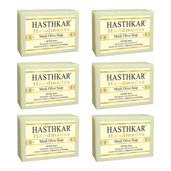 Hasthkar Handmades Glycerine Musk Olive Soap-125m