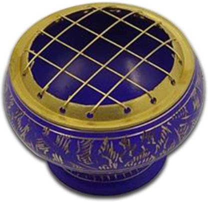 ALOKIK Brass Bowl Purple with Cover 2.5" for Sage Burning