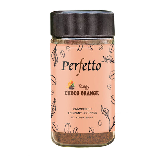 PERFETTO CHOCO ORANGE FLAVOURED INSTANT COFFEE 50G JAR - Local Option