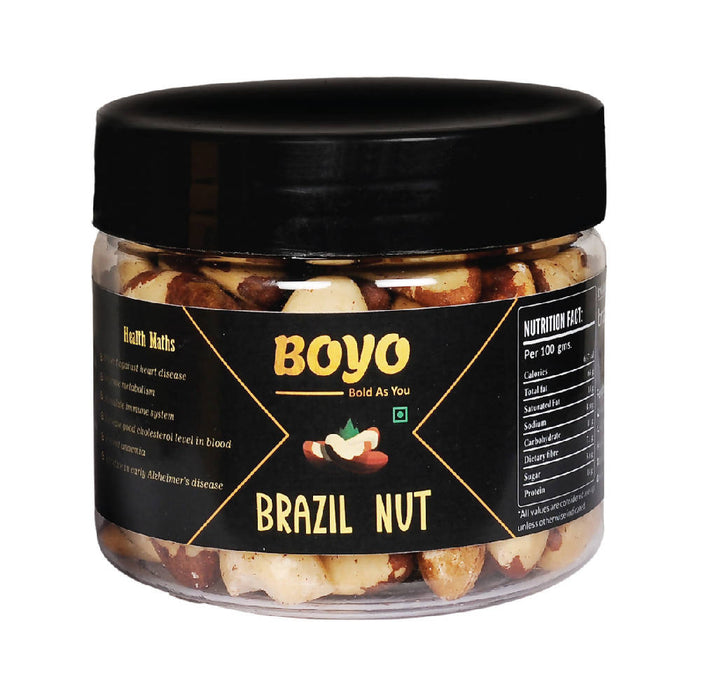 BOYO Premium Jumbo Brazil nut 125 gm - Rich in Iron