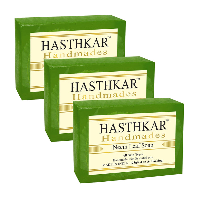 Hasthkar Handmades Glycerine Neem Leaf Soap-125gm