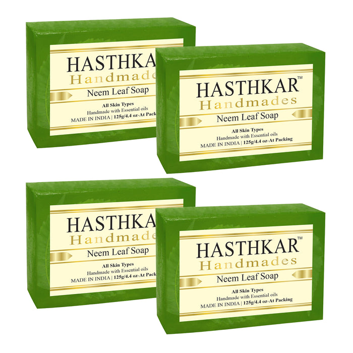 Hasthkar Handmades Glycerine Neem Leaf Soap-125gm