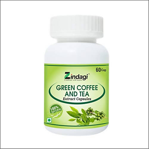 Zindagi Green Coffee & Green Tea Extract For Weight Loss 60 Capsules - Local Option