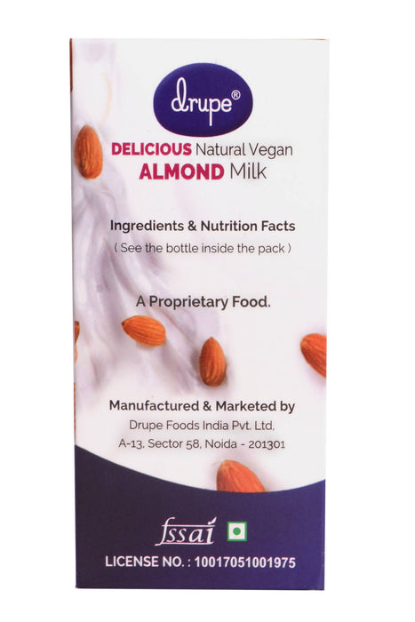 Drupe Organic Vegan Fresh Assorted Pack of Almond Milk Drink (600 Ml) - Local Option