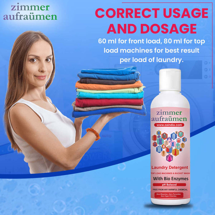 Bio Enzymes Based Laundry Liquid Detergent (500ml) – Top Load Machine