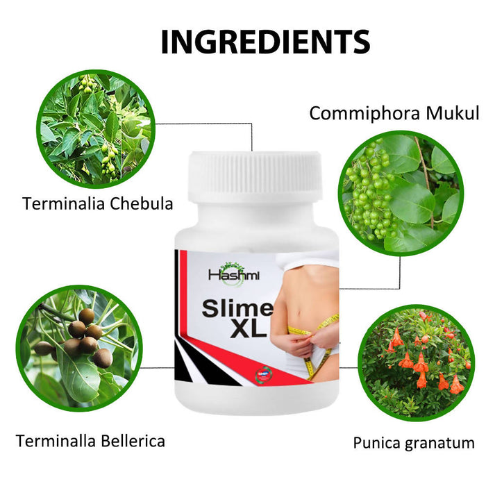 Hashmi Slime-XL 20 Capsule helpful in Lose weight naturally and easily | Burns excessive body fat
