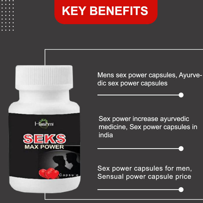"Seks Max Power Capsule | Organic Supplement S@x Power Medicine For Men "