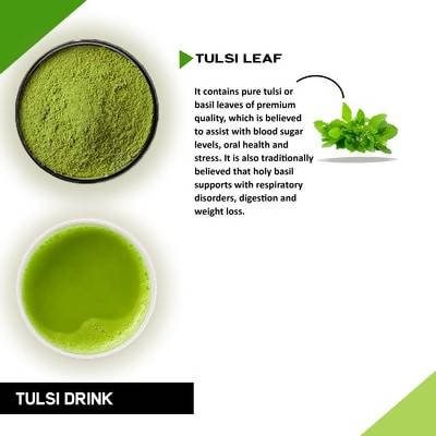 Tulsi Powder - Helps with Blood Sugar, Bad Breath and Stress