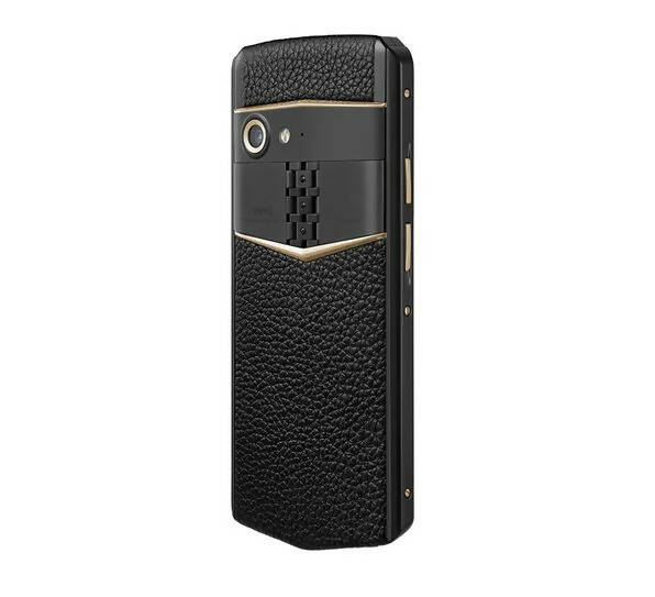 VERTU Aster P Pure Gold Screw Black Leather Luxury Smartphone