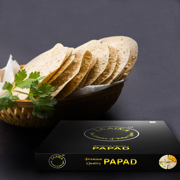 Zaaika Special Papad Made with Moong Daal and Urad Daal Premium Tasty Crispy Papad - 500g Pack - Local Option
