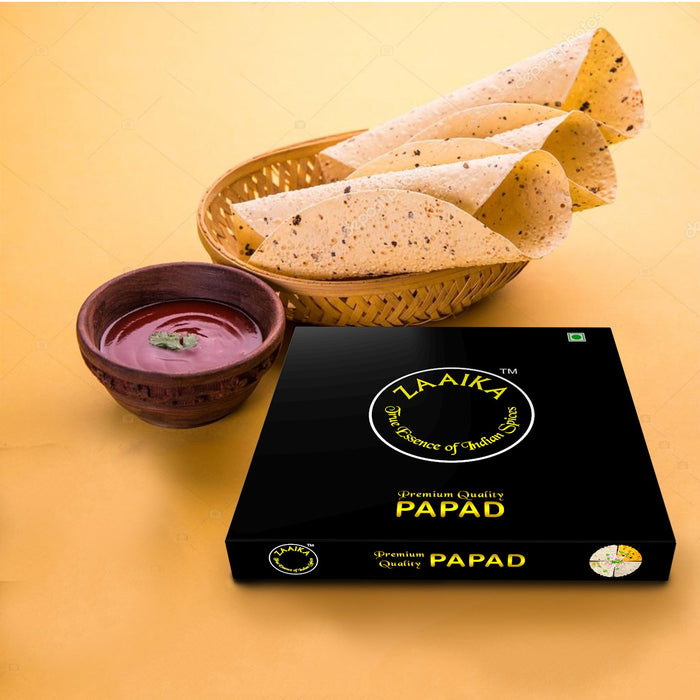 Zaaika Special Papad Made with Moong Daal and Urad Daal Premium Tasty Crispy Papad - 500g Pack - Local Option