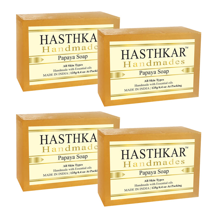 Hasthkar Handmades Glycerine Papaya Soap-125gm