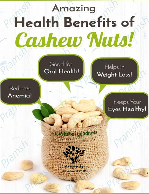 Pramsh Luxurious Quality Organic Cashews|Cashewnuts Whole (Kaju) Cashews - Local Option