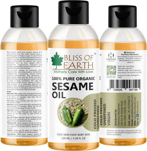 Sesame oil 100ml - Local Option