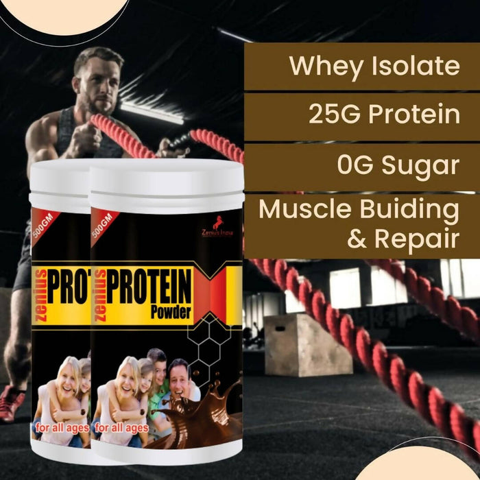 Protein supplements - protein shake - energy booster supplement | Zenius Protein 500gm Powder