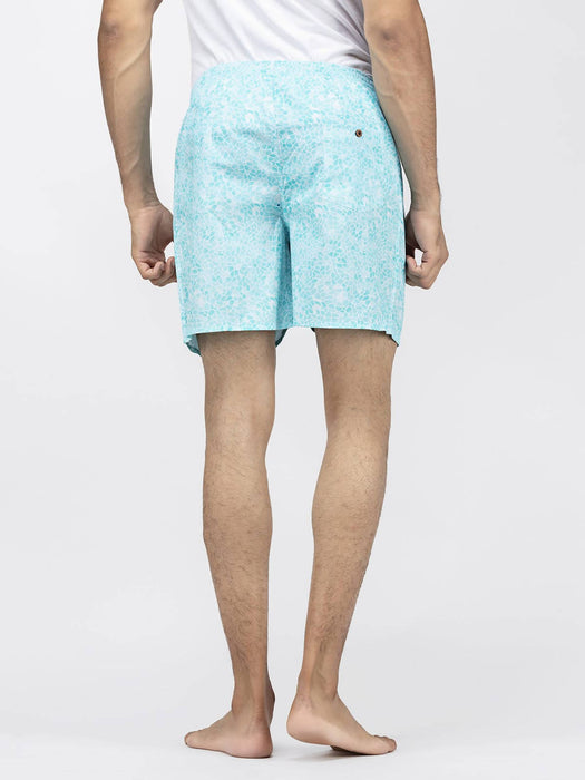 Whats Down Blue Mosaic Boxers - Local Option