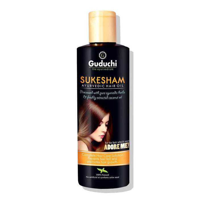 Guduchi Ayurveda Sukesham Anti Hair Fall Oil for Hair Fall Control & Hair Regrowth - Local Option
