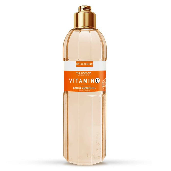 THE LOVE CO. Luxury Vitamin C Body Wash Shower Gel 250Ml - Body Wash For Women - Mens Body Wash - Mesmerising - Hydrating - Moisturizing Body Care - 100% Vegan - Paraben Free
