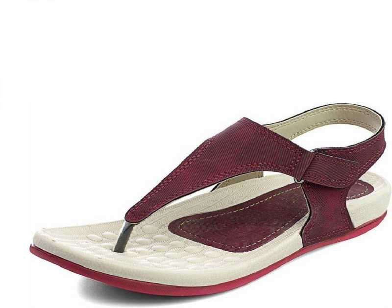 Red PF-01 Women Stylish Fancy and Comfort Trending Fashion Sandal