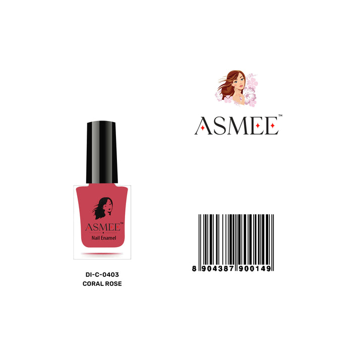 Asmee Classic Nail Polish - Coral Rose
