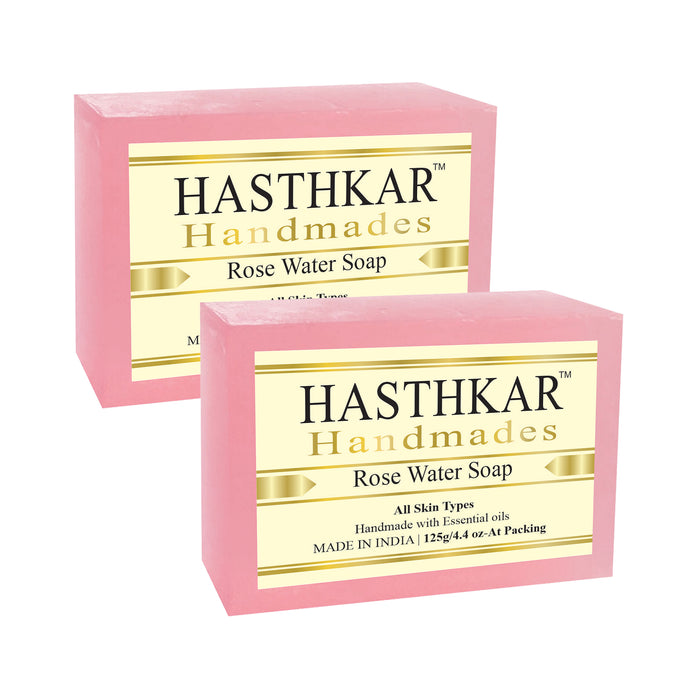 Hasthkar Handmades Glycerine Rose Water Soap-125gm