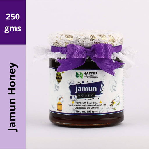 Happiee Naturals - 100% Raw Pure Natural Un-Processed Jamun honey 250GM - Local Option