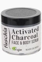 Fuschia - Activated Charcoal - Face & Body Detoxifying Scrub - 50g