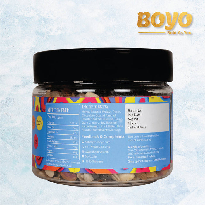 Boyo Anti-Oxidant Trail Mix - Healthy Snack & Mix Seeds 200 Gms
