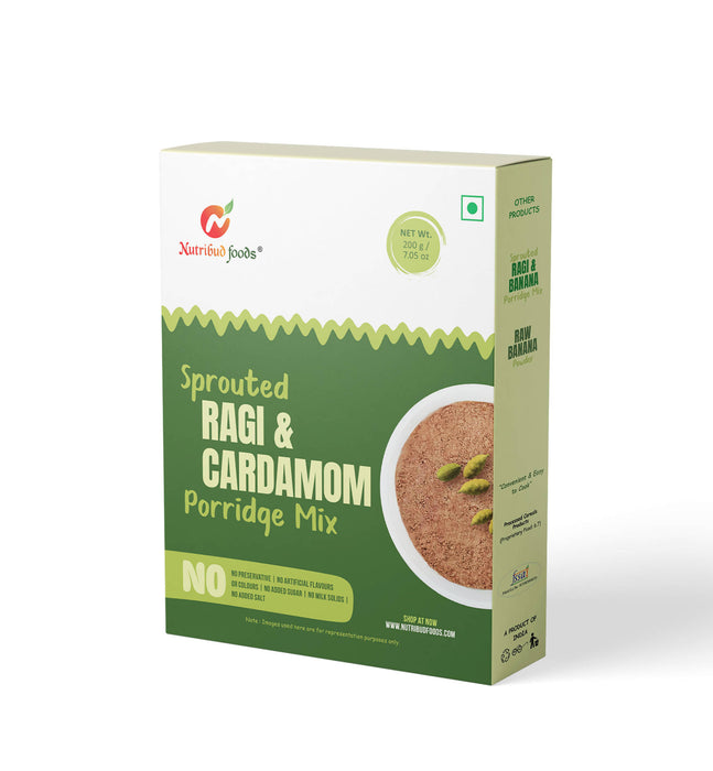Sprouted Ragi & Cardamom Porridge Mix - Local Option