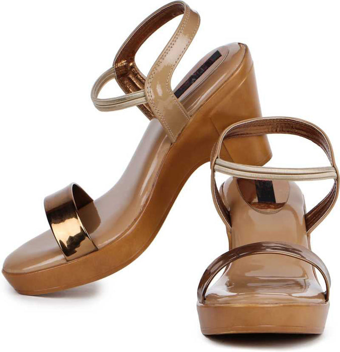 Tan OPPO Women Stylish Fancy and Comfort Trending Fashion Sandal