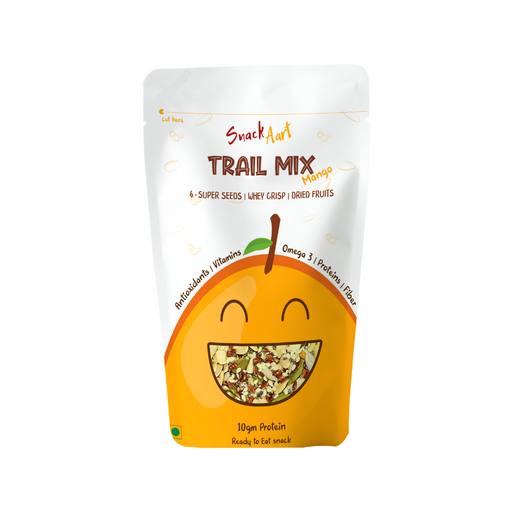 Snack Aart Trail mix - Mango| 6 Super Seed, whey Protein, Dried fruit | High Protein Healthy Snacks | Pack of 4 - Local Option