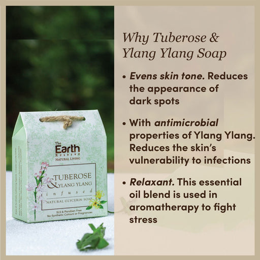 Tuberose & Ylang ylang infused Natural Glycerin Soap - Local Option